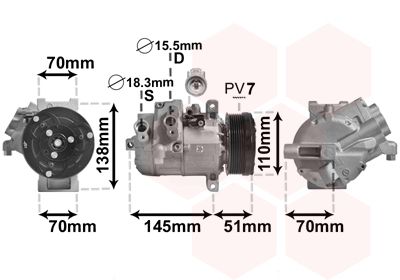 VAN WEZEL Kompressor,kliimaseade 5200K140